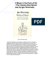 (Igor Stravinsky) Poetics of Music in The Form of (BookFi) PDF