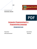 Salahaddin University C++ Assingment.docx