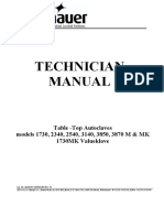 Tuttnauer M MK Technical Manual