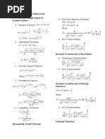 MXCXKX K M C M A Xa V X V X X A X V X FT F T: Mechanical Vibrations Free Vibration of Single-Degree-of-Freedom Systems