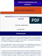 AULA 1 - RESISTÊNCIA AO CISALHAMENTO DOS SOLOS -UNIDADE II.pdf