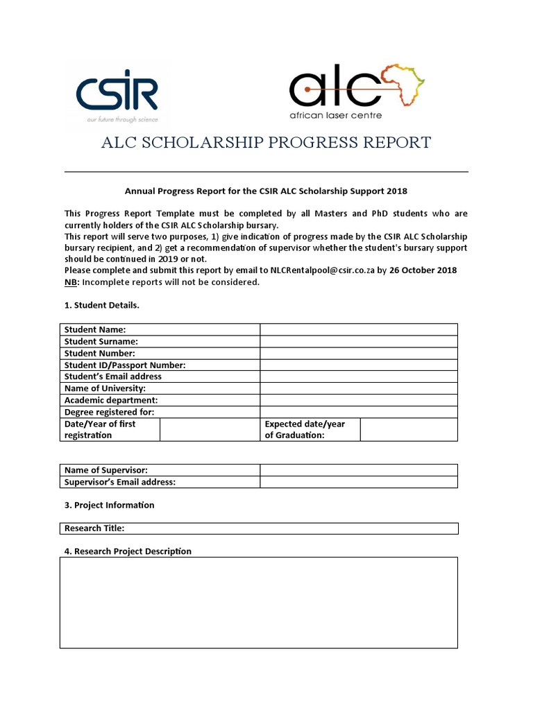 Student Annual Progress Report Template 21  PDF Pertaining To Student Progress Report Template