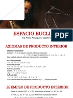 Espacio Euclidiano: Producto Interior y Bases Ortogonormales