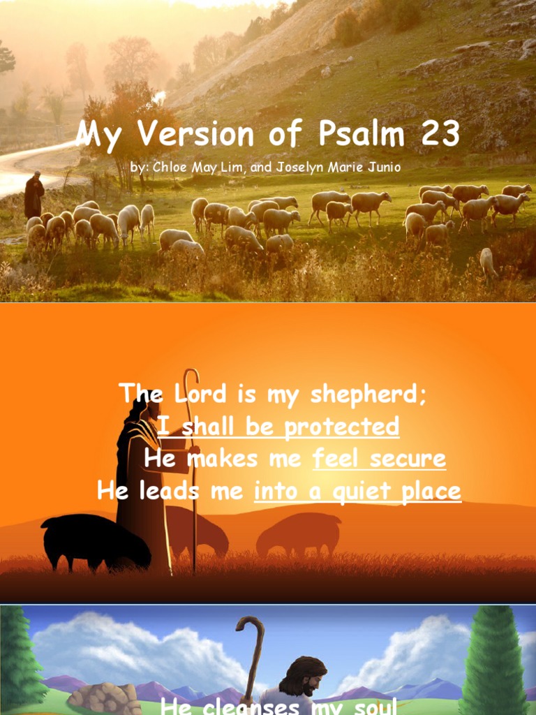 My Version of Psalm 23 | PDF | Religion & Spirituality