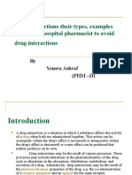 Drug Interactions Their Types, Examples and Role of Hospital Pharmacist To Avoid Drug Interactions