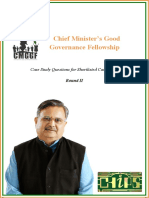 Chief Minister's Good Governance Fellowship: Case Study Questions For Shortlisted Candidates