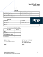 Waste Oil Transfer Receipt