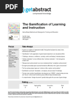 Gamification in Learning and Instruction | PDF | Learning | Motivational