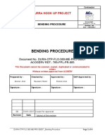 Bending Procedure: Durra Hook Up Project