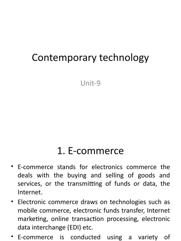 E-Commerce and E-Governance Overview | PDF | E Commerce | Educational ...