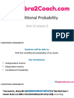 Conditional Probability: Unit 12 Lesson 2