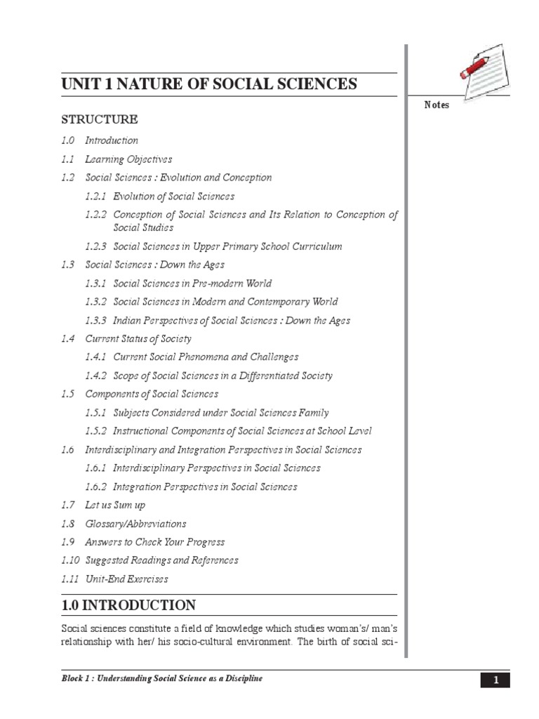 Nature and Components of Social Sciences | PDF | Social Science ...