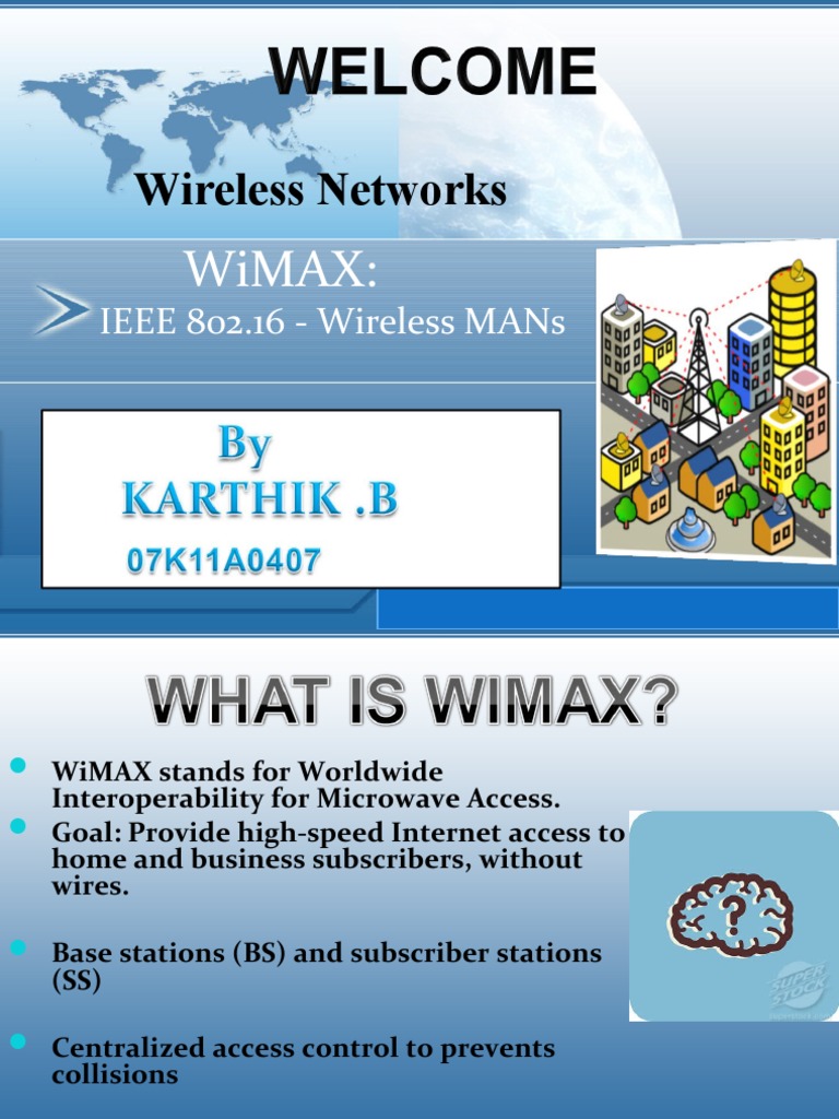Wireless Networks: Wimax | PDF | Wi Max | Internet Access