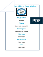 Tarea de La Semana VII Filosofia