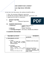 DETAILED LESSON PLAN in GRADE 7