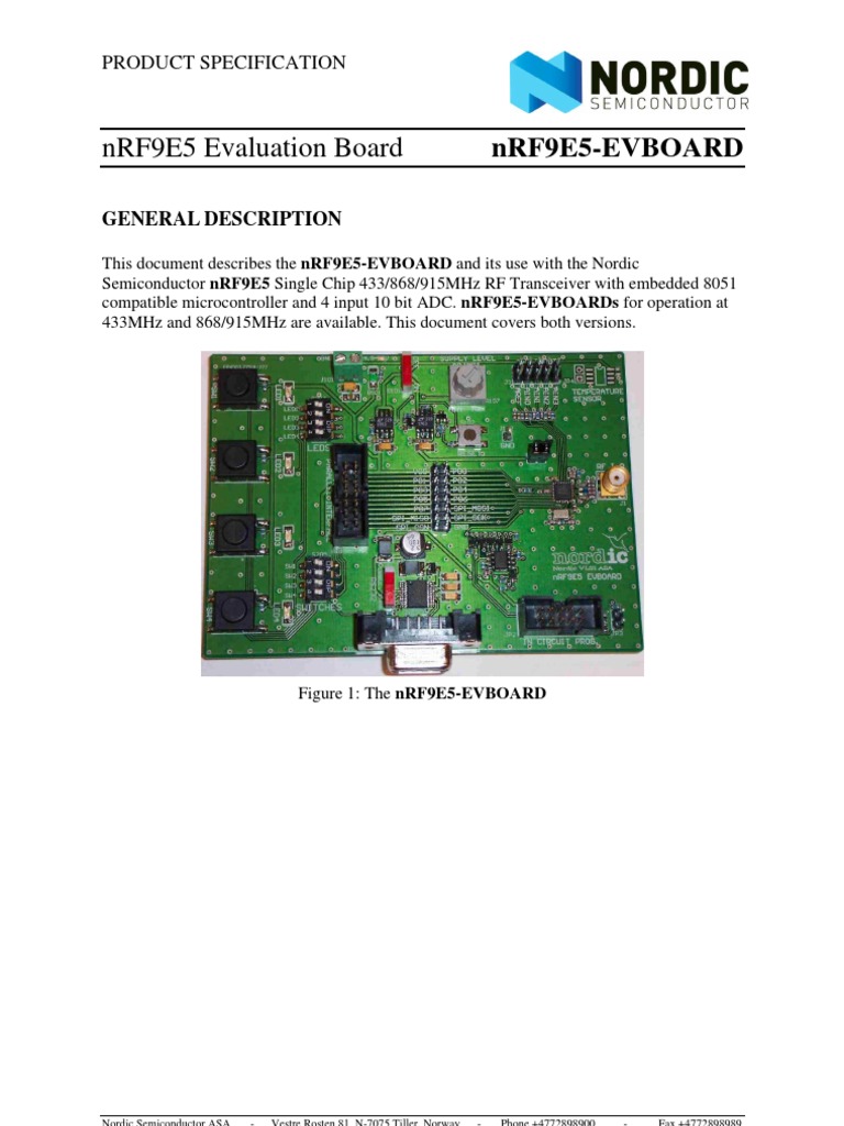 nRF9E5-EVBOARD_rev1_1 | Electrical Connector | Usb