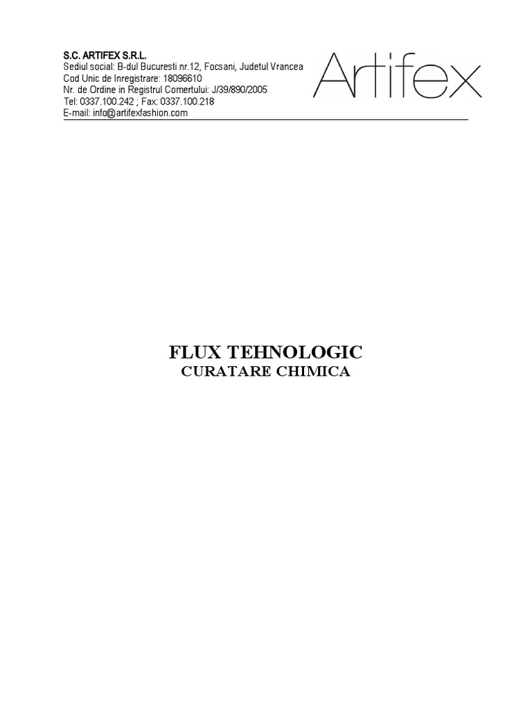 Flux Tehnologic Masina Spalat | PDF