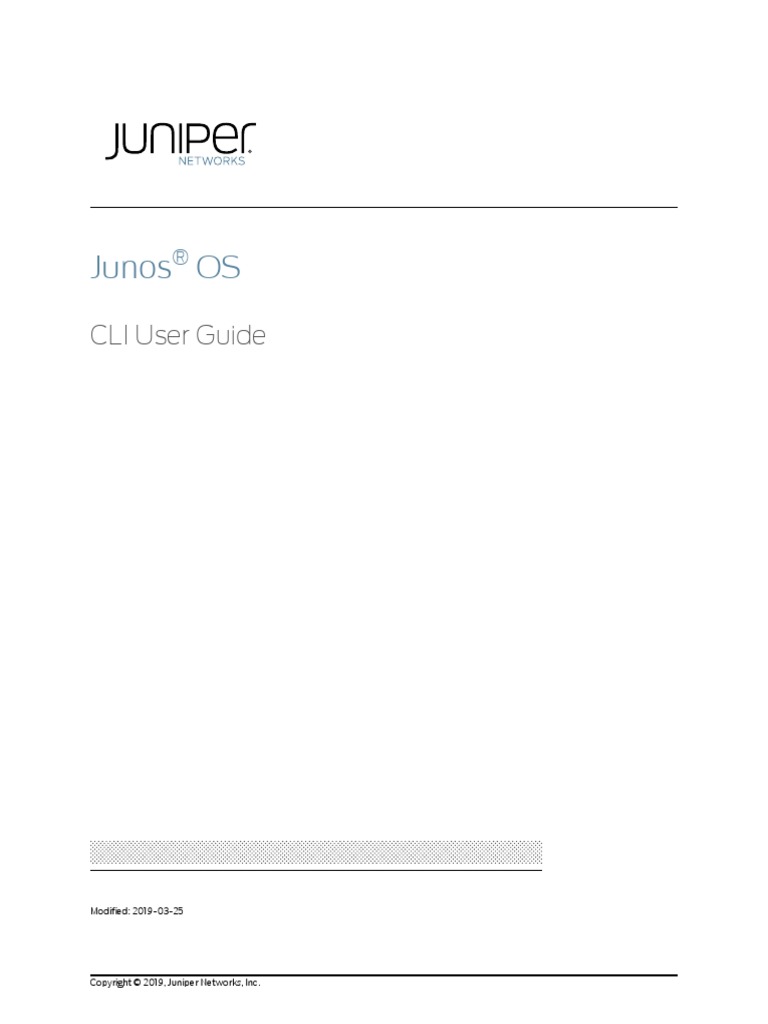 Junos Cli PDF | PDF | Command Line Interface | Computer Engineering