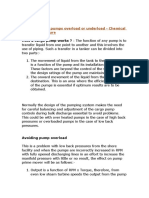 Avoiding Cargo Pumps Overload or Underload - Chemical Tankers Procedure