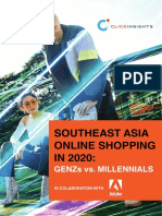 CLICKINSIGHTS - Southeast Asia Online Shopping in 2020 Genzs Vs Millennials PDF