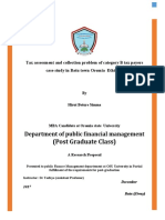 (Post Graduate Class) : Department of Public Financial Management