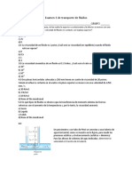 Examen transporte fluidos 1: preguntas velocidad, viscosidad