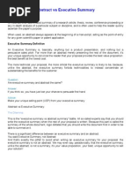 Download Abstract vs Executive Summary by Vishal Ramnarine SN46511915 doc pdf