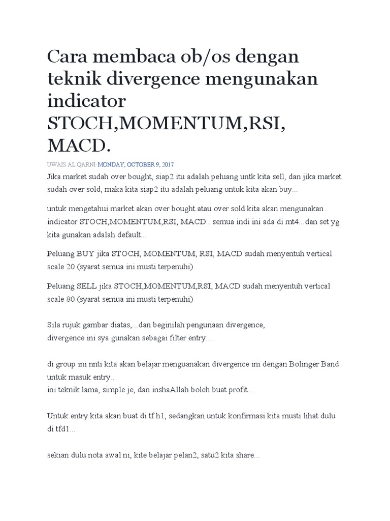 Master Divergences 1 - Cara Baca ObOs | PDF