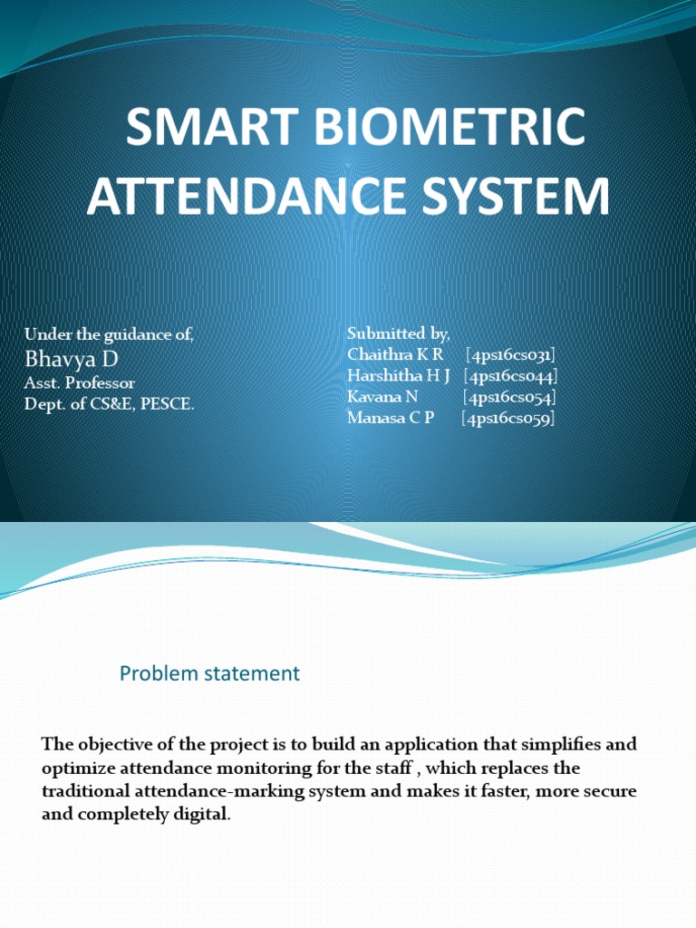 Biometric Attendance System Architecture | PDF