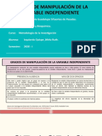 Evaluacion 5 Grados de Manipulacion V, I