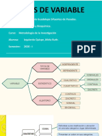 Tipos de variables en investigación