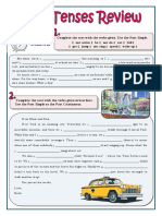 Past Tenses Review Grammar Drills Tests - 86138