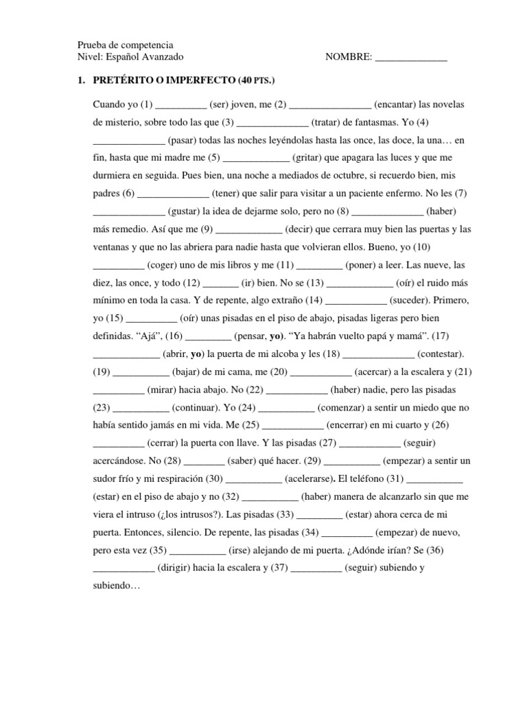 Spanish Test | PDF