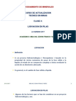 Procesamiento de minerales: Lixiviación en pilas