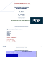 Clase #3. Procesamiento de Minerales (Flotación)