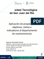 Aplicación de Propósitos, Objetivos Metas e Indicadores Daniel Lagunas Hernández IM01SV-19 PDF