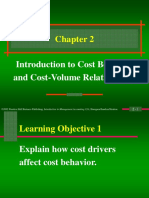 Introduction To Cost Behavior and Cost-Volume Relationships