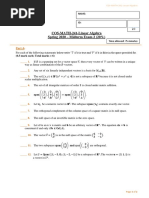 COS-MATH-241-Linear Algebra Spring 2020 - Midterm Exam 2 (20%)