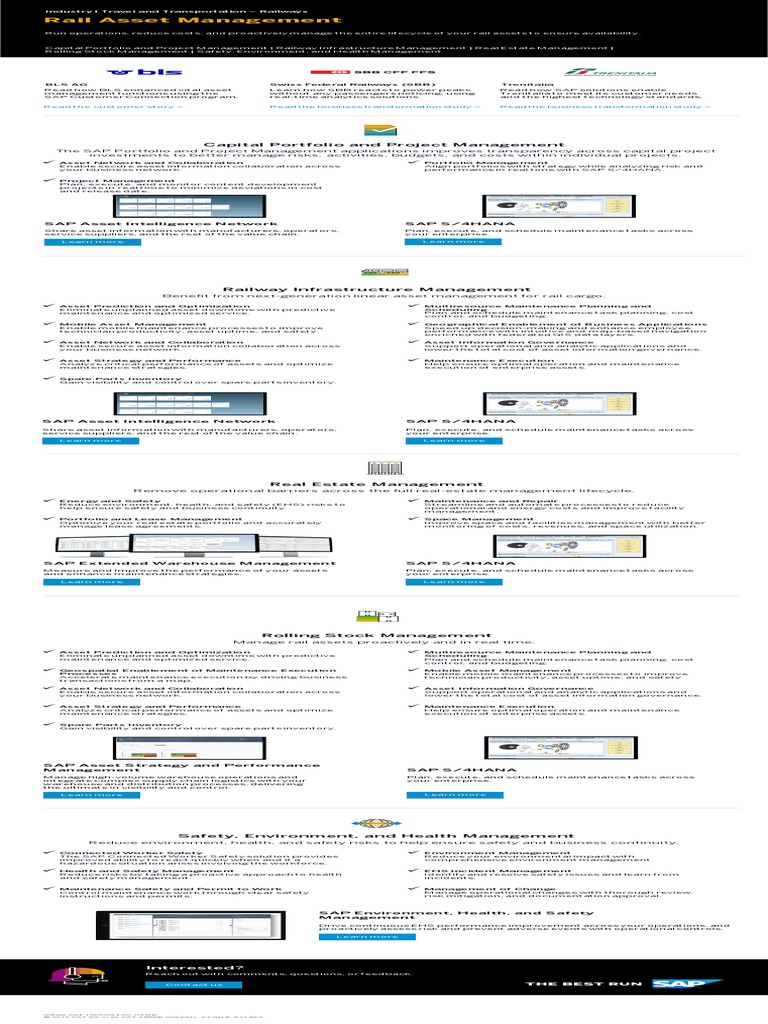 Railways Rail Asset Management Pdf Rail Transport Project