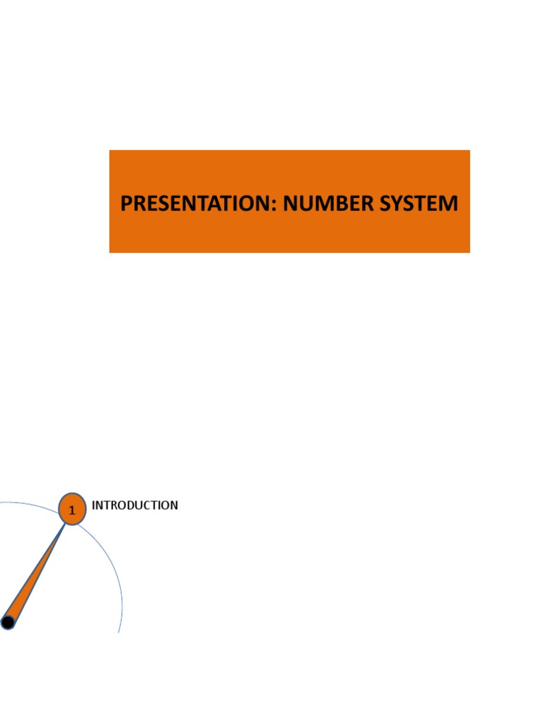 Presentation On Number System | PDF