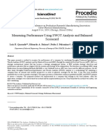 Measuring Performance Using SWOT Analysis and Balanced Scorecard Measuring Performance Using SWOT Analysis and Balanced Scorecard