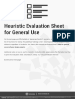 Heuristic Evaluation Sheet For General Use