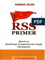 RSS Primer Based On Rashtriya Swayamsevak Sangh Documents by Shamsul Islam PDF