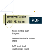 International Taxation MGM - IGC Bremen
