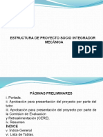 Estructura de Proyecto A Presentar en 1er Año