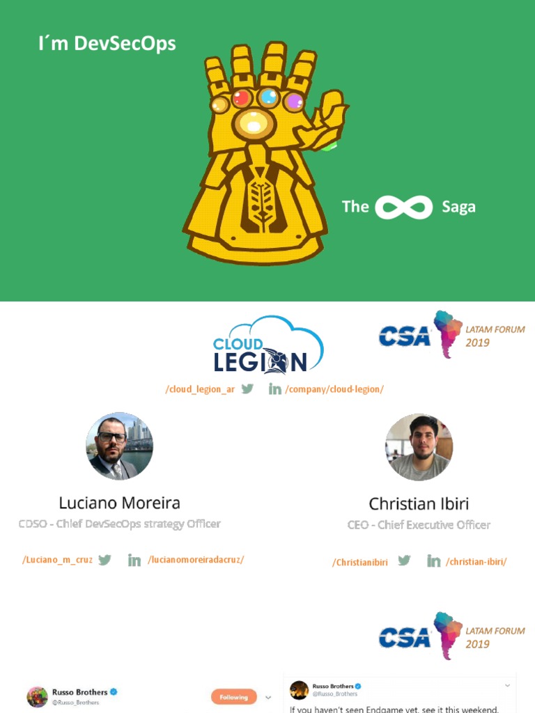 Iam DevSecOps - The Infinity Loop Saga | PDF | Comportamiento | Aprendizaje