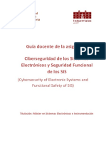 Guía Docente de La Asignatura Ciberseguridad de Los Sistemas Electrónicos y Seguridad Funcional de Los SIS
