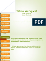WEBQUEST - Estrategia