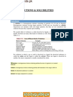 Solutions & Solubilities PDF