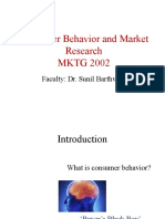 Consumer Behavior and Market Research